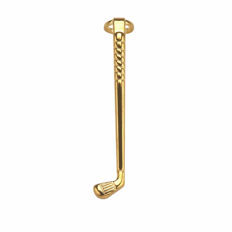 Pen Clip for 7 mm Pens - Style:Golf - Finish:Gold